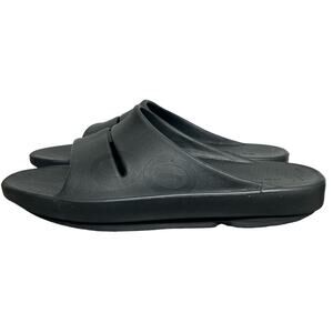 OOFOS OOahh Recovery Sandals Sport Slide On Black Men’s Size 12